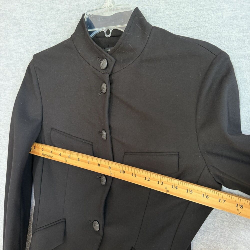 Rag & Bone Jacket 2 Tailored Blazer Structured Stand Collar Career Dark Academia - Picture 7 of 11